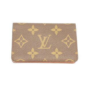Authentic Louis Vuitton Monogram Canvas Pocket Organizer card wallet 65-121025